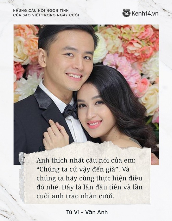 “Lụi tim” với những câu nói đậm chất ngôn tình của nửa kia dành tặng cho sao Việt trong ngày cưới - Ảnh 6.