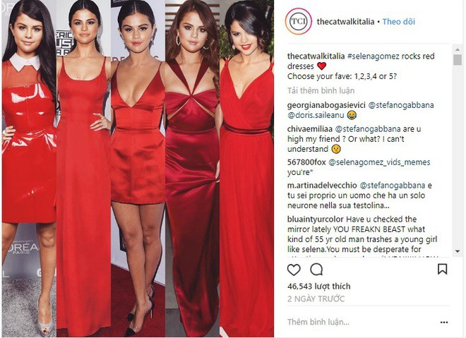 Dù có mặc váy của Dolce&Gabbana thì Selena Gomez vẫn bị Stefano Gabbana - NTK của hãng chê bai như thường - Ảnh 1.