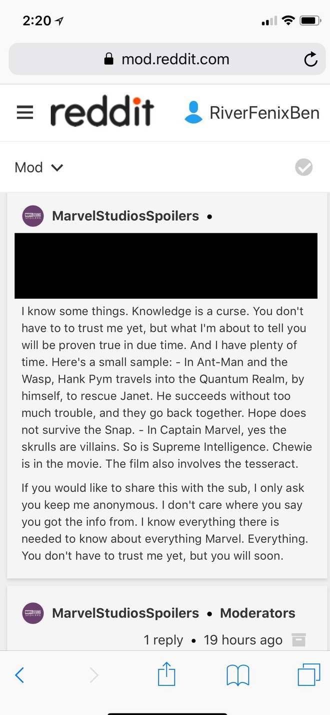 Tiếp tục bị nghi l&agrave;m lộ kịch bản cả hai bom tấn sắp tới, Reddit đ&uacute;ng l&agrave; khắc tinh của Marvel! - Ảnh 1.