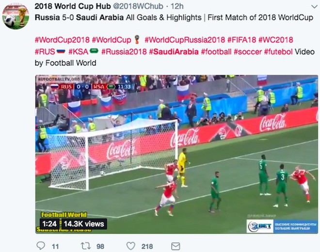 Facebook, YouTube, Twitter chặn các clip, hình ảnh lậu của World Cup 2018 thế nào? - Ảnh 2.