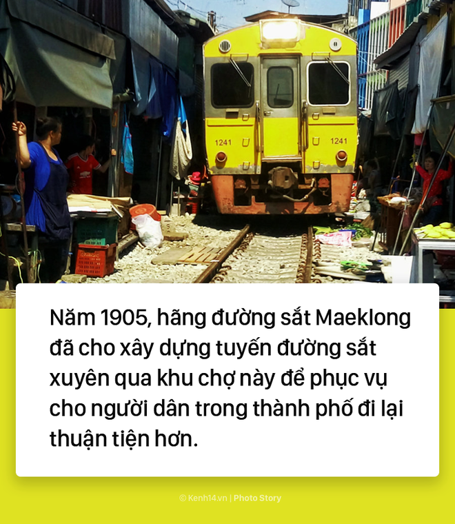 Ở Thái Lan có 1 khu chợ nằm chình ình ngay trên đường ray tàu hỏa - Ảnh 5.