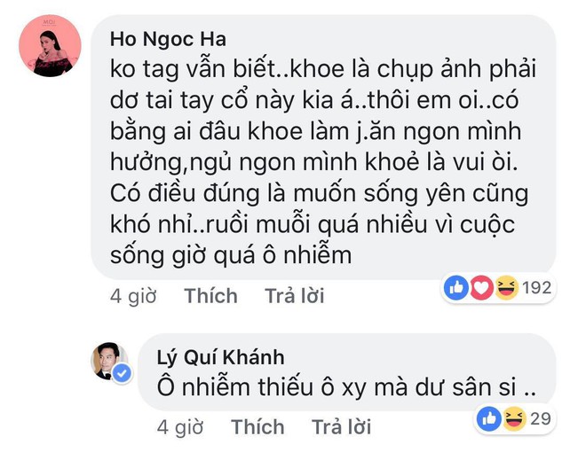 Lệ Quy&ecirc;n vừa khoe kh&eacute;o nhẫn, H&agrave; Hồ lập tức cho biết v&igrave; kh&ocirc;ng bằng ai n&ecirc;n kh&ocirc;ng muốn giơ tay khoe mẽ - Ảnh 3.
