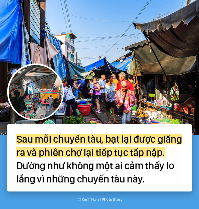 Ở Thái Lan có 1 khu chợ nằm chình ình ngay trên đường ray tàu hỏa - Ảnh 13.