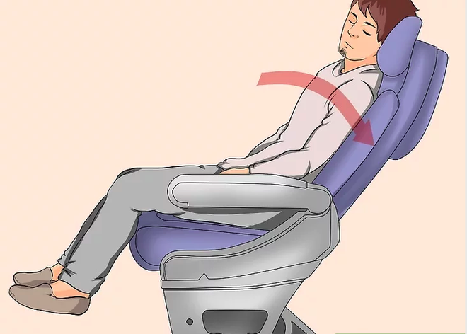 Giáo sư Mỹ tiết lộ tư thế tốt nhất để bạn ngủ trên máy bay, vừa không gây hại lại ngủ ngon - Ảnh 2.