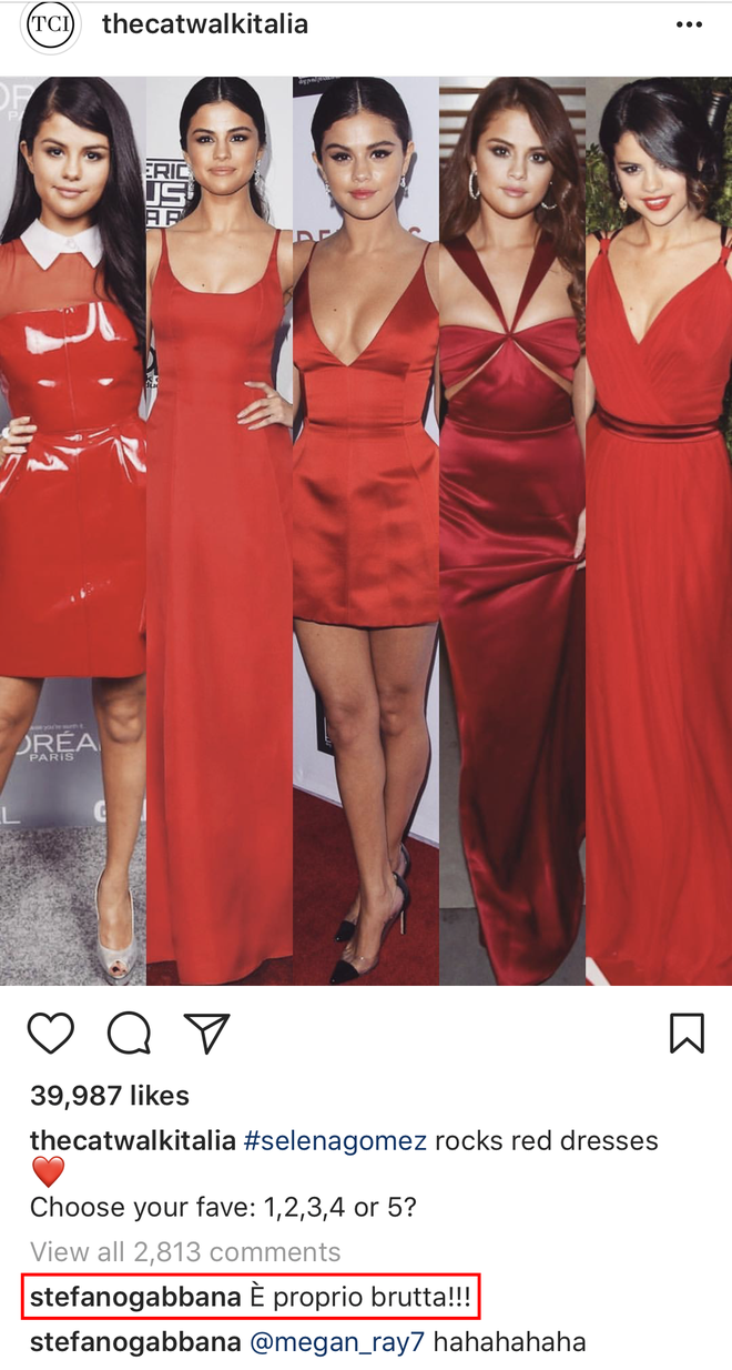 Cái mồm làm hại cái thân: ông chủ chê Selena Gomez xấu, thương hiệu Dolce & Gabbana bị giới stylist tẩy chay - Ảnh 2.