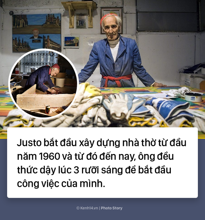 Cụ ông 93 tuổi dành cả tuổi thanh xuân để một mình xây lên thánh đường - Ảnh 9.