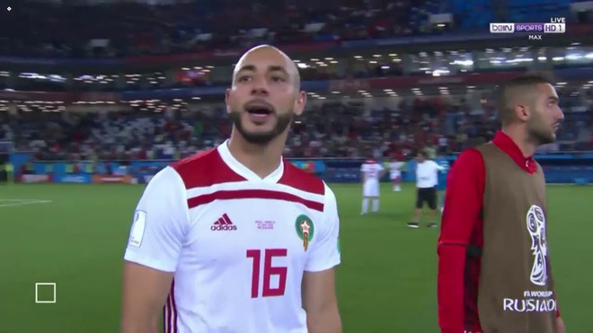 Bị Tây Ban Nha gỡ hòa, sao Morocco cay cú “chửi thẳng mặt” VAR trên truyền hình - Ảnh 1.