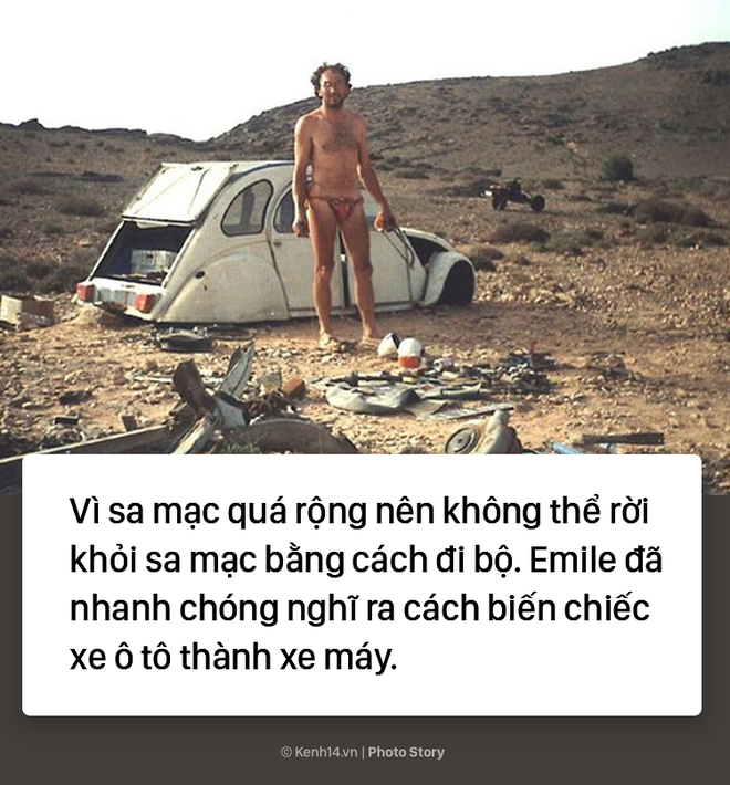 Người đàn ông hô biến ô tô thành xe máy để di chuyển giữa sa mạc Sahara - Ảnh 7.