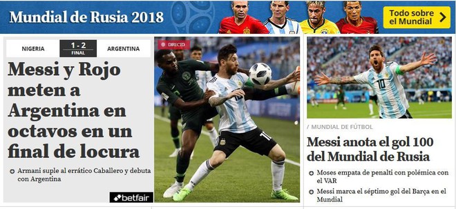 Báo quốc tế quên luôn VAR, ngất ngây khen phép màu Messi, Rojo - Ảnh 6.