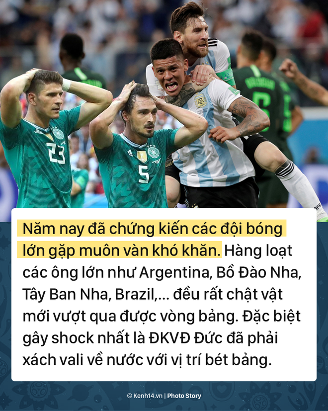 H&agrave;n Quốc biến Đức th&agrave;nh cựu vương, Argentina c&ugrave;ng Messi chật vật tho&aacute;t cửa tử,... l&agrave; những ấn tượng kh&oacute; qu&ecirc;n sau v&ograve;ng bảng World Cup 2018 - Ảnh 1.