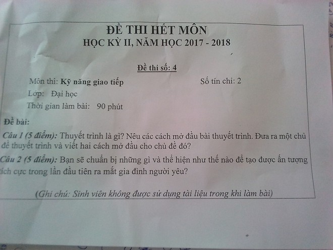 Đề thi học kỳ II hỏi về việc hẹn h&ograve; với crush, d&acirc;n FA đau khổ kh&ocirc;ng biết l&agrave;m thế n&agrave;o v&igrave; thiếu kinh nghiệm thực tế - Ảnh 2.