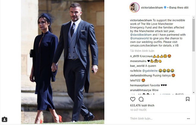 Bán đồ mặc đi dự đám cưới Hoàng gia để làm từ thiện, vậy mà vợ chồng David Beckham lại bị mỉa mai hết lời - Ảnh 2.