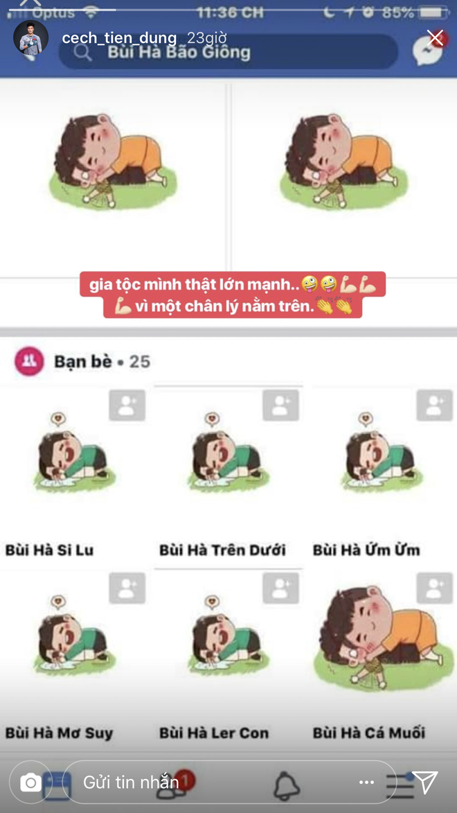 Được fan gh&eacute;p đ&ocirc;i với H&agrave; Đức Chinh, B&ugrave;i Tiến Dũng hớn hở khoe tr&ecirc;n Instagram gia tộc B&ugrave;i - H&agrave; ng&agrave;y c&agrave;ng lớn mạnh - Ảnh 4.