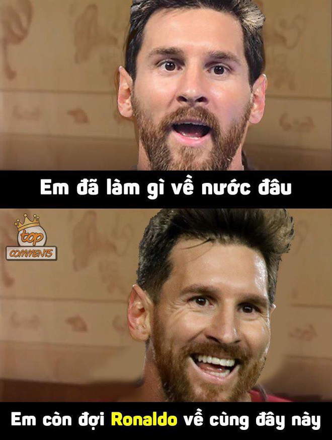 Cư dân mạng đua nhau chế ảnh ngày Messi và Ronaldo rủ nhau rời World Cup 2018 - Ảnh 7.