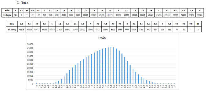 Gần 50% thí sinh đạt điểm dưới trung bình môn Toán - Ảnh 1.