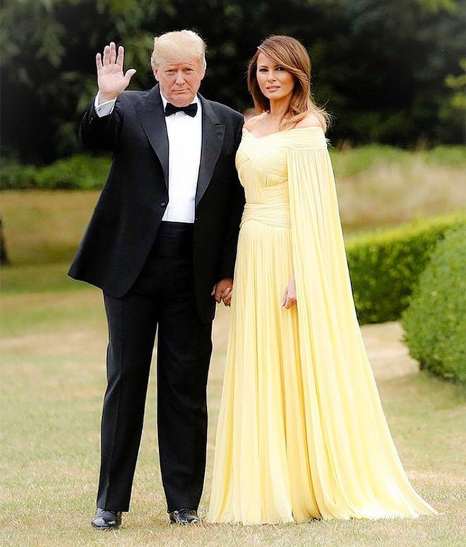 Bà Melania Trump “chiếm sóng MXH” với chiếc đầm được ví như đầm của Belle trong Người đẹp và quái vật - Ảnh 1.