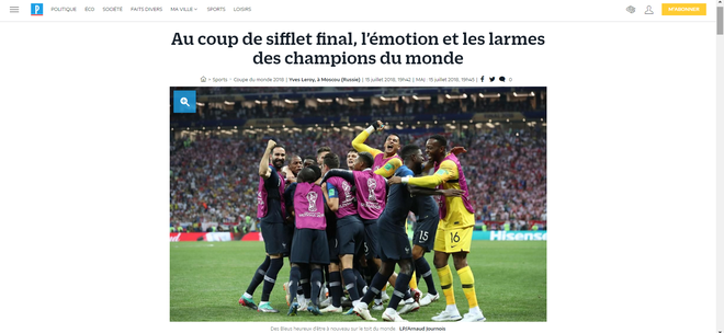 Truyền thông quốc tế khen ngợi chức vô địch World Cup 2018 của đội tuyển Pháp - Ảnh 3.