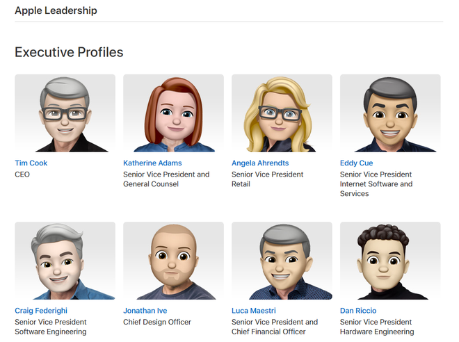 Apple đổi hết avatar của sếp lớn thành Memoji, trông vừa kute mà vẫn y hệt ảnh gốc - Ảnh 2.
