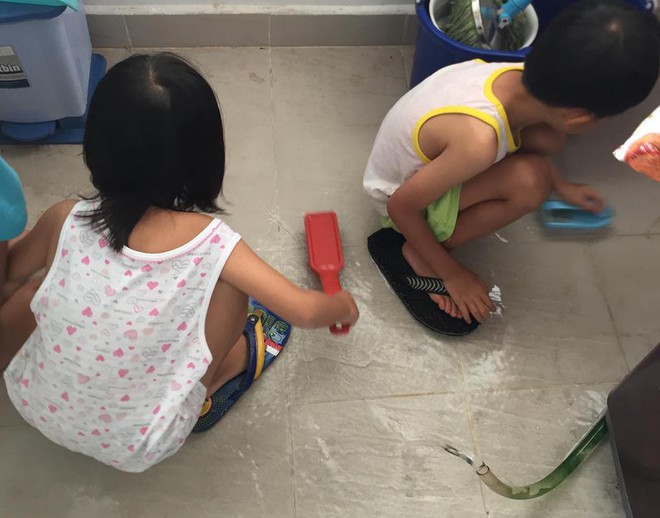Giả bộ mệt để dụ 2 con l&agrave;m việc nh&agrave; từ b&eacute; t&iacute;, kết quả hiện tại khiến ai cũng ngưỡng mộ - Ảnh 4.