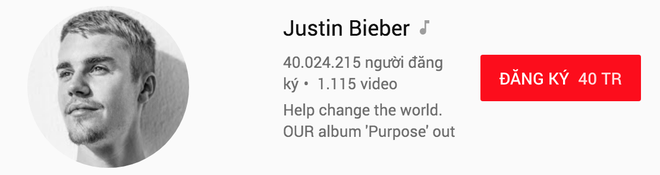 Trước thềm ra bài mới, Justin Bieber trở thành nghệ sĩ đầu tiên cán mốc 40 triệu người theo dõi Youtube - Ảnh 4.