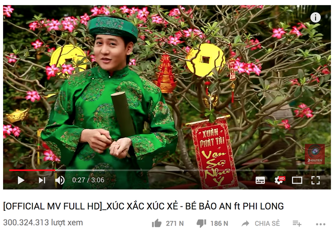 Sau Bống bống bang bang, có ai ngờ rằng đây là MV thứ 2 của Việt Nam cán mốc 300 triệu view - Ảnh 1.