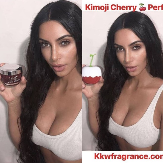 Nhanh nhẹn như Kim Kardashian: lấy ảnh cũ, photoshop tí chút thế là có ảnh mới để quảng cáo nước hoa - Ảnh 3.