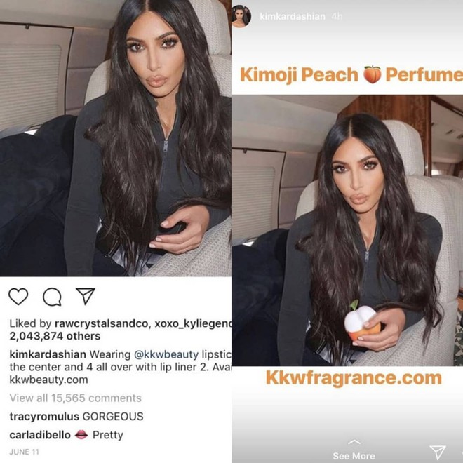 Nhanh nhẹn như Kim Kardashian: lấy ảnh cũ, photoshop tí chút thế là có ảnh mới để quảng cáo nước hoa - Ảnh 4.