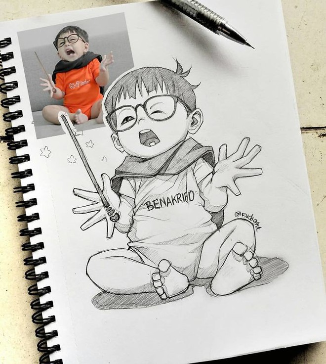 Vẽ lại mọi thứ tr&ecirc;n mạng theo phong c&aacute;ch manga, họa sĩ Indonesia được cư d&acirc;n mạng khen ngợi hết lời - Ảnh 3.