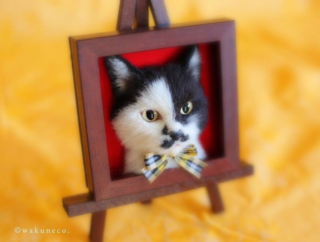 Chỉ bằng những sợi len, các nghệ nhân Nhật Bản đã tạo ra những chú mèo bông y chang ngoài đời - Ảnh 8.