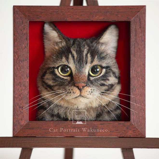 Chỉ bằng những sợi len, các nghệ nhân Nhật Bản đã tạo ra những chú mèo bông y chang ngoài đời - Ảnh 9.