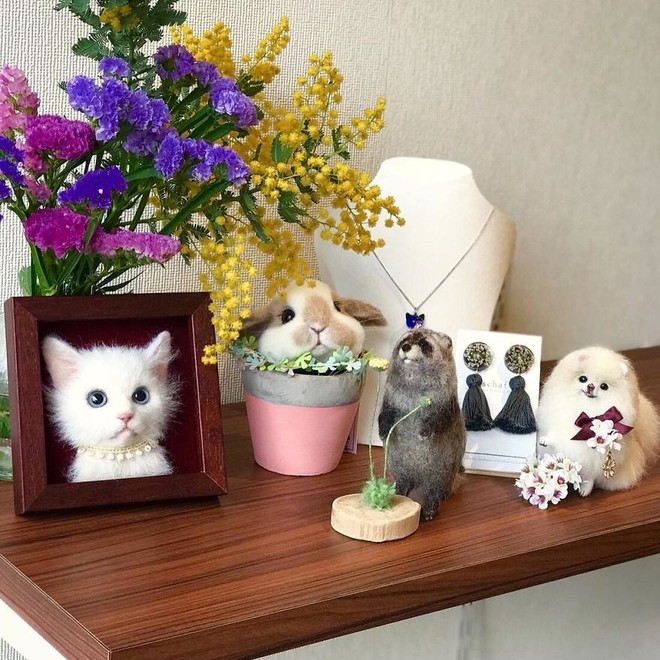 Chỉ bằng những sợi len, các nghệ nhân Nhật Bản đã tạo ra những chú mèo bông y chang ngoài đời - Ảnh 13.