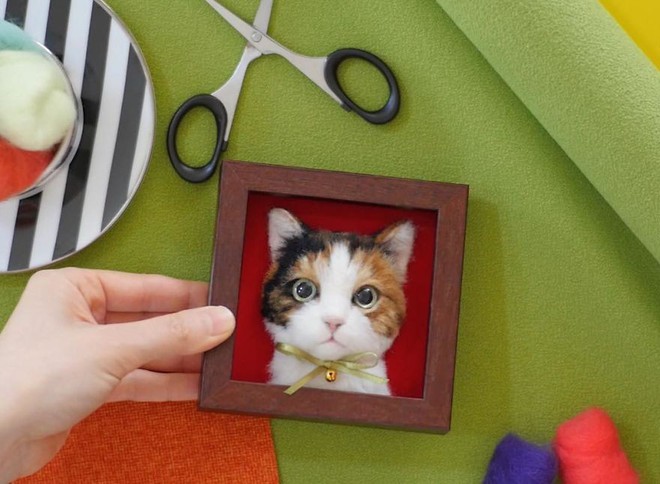 Chỉ bằng những sợi len, các nghệ nhân Nhật Bản đã tạo ra những chú mèo bông y chang ngoài đời - Ảnh 16.