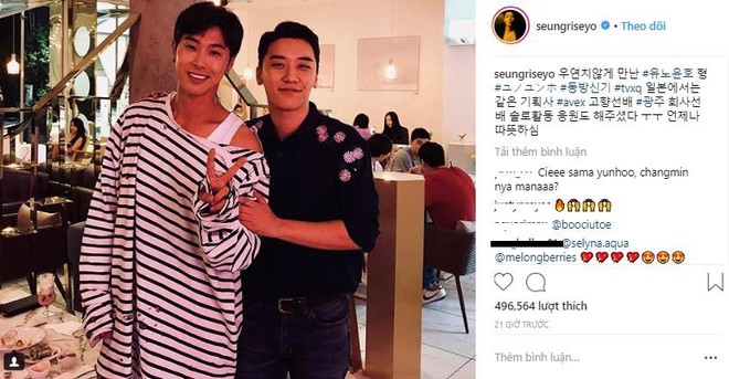 Bức ảnh gây tranh cãi: Seungri hot là thế nhưng bị chê giống... mực chỉ vì đứng cạnh Yunho? - Ảnh 1.