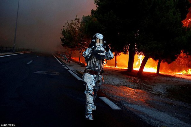 Thủ đô Hy Lạp rực lửa, ít nhất 24 người chết và hàng trăm người bị thương do cháy rừng - Ảnh 8.