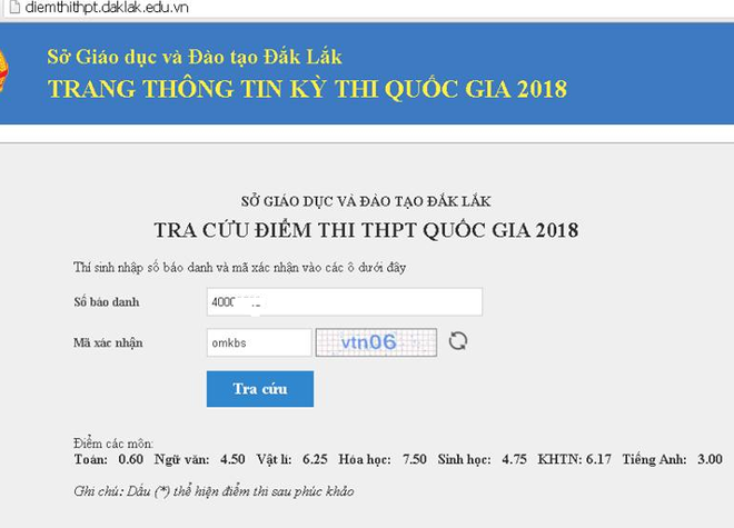 Phúc khảo môn Toán, một thí sinh tại Đắk Lắk tăng từ 0,6 lên 7,2 điểm - Ảnh 1.