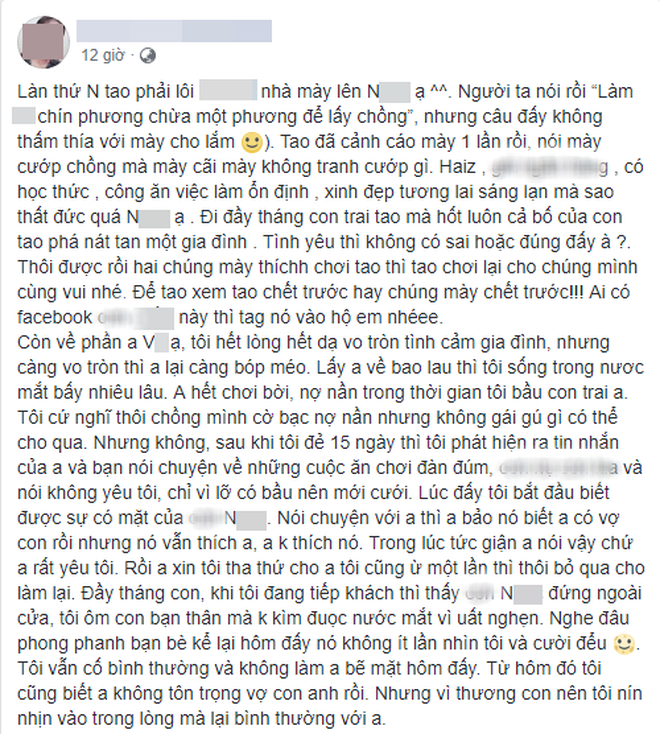 Vụ tố ngoại t&#236;nh hot nhất MXH h&#244;m nay: Vợ trẻ cay đắng nh&#236;n t&#236;nh địch đến dự đầy th&#225;ng con, vừa hết cữ đ&#227; ngậm ng&#249;i ly h&#244;n - Ảnh 1.