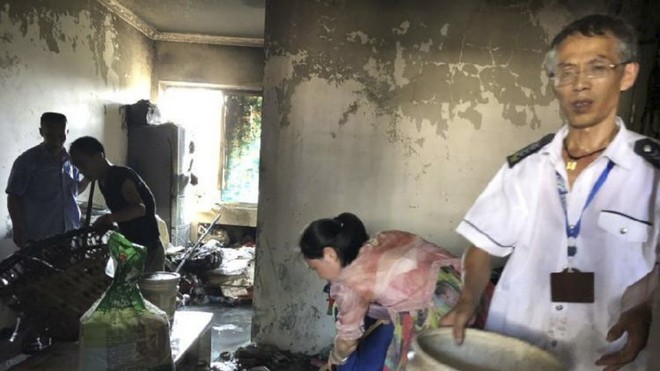 Trung Quốc: Cậu b&eacute; 5 tuổi lấy bật lửa dọa ch&oacute;, chẳng may lỡ tay đốt lu&ocirc;n nh&agrave; - Ảnh 1.