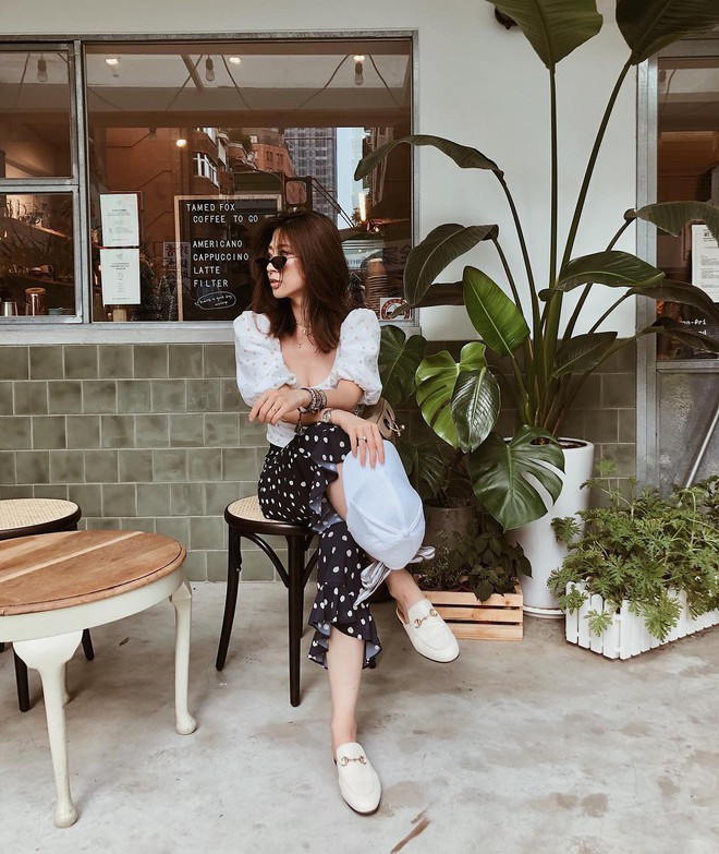 Quần ống rộng v&agrave; loạt c&aacute;ch mix cực chất từ c&aacute;c qu&yacute; c&ocirc; ch&acirc;u &Aacute; tuần qua - Ảnh 5.