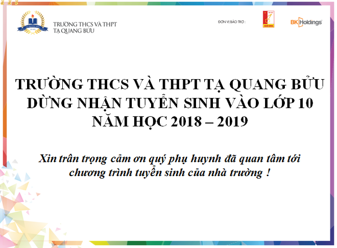 Sở GD&ĐT Hà Nội yêu cầu trường Tạ Quang Bửu trả lại lệ phí đã thu khi học sinh rút hồ sơ - Ảnh 2.
