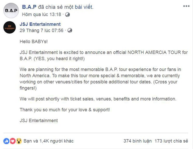 Đối thủ một thời của EXO th&ocirc;ng b&aacute;o đi tour, nhưng fan lại cảm thấy hoang mang v&agrave; giận dữ - Ảnh 1.