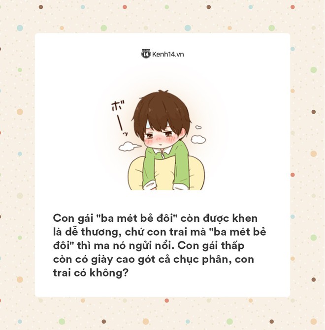 Những d&ograve;ng t&acirc;m sự đẫm nước mắt của c&aacute;c ch&agrave;ng trai c&oacute; chiều cao khi&ecirc;m tốn - Ảnh 1.