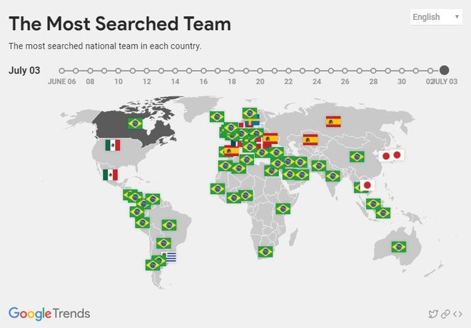 Chuyện lạ m&ugrave;a b&oacute;ng: Top 10 quốc gia t&igrave;m kiếm World Cup tr&ecirc;n Google th&igrave; kh&ocirc;ng hề dự giải, Brazil v&agrave; Nga thậm ch&iacute; c&ograve;n b&eacute;t bảng - Ảnh 9.