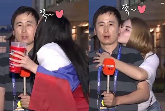 Nam phóng viên Hàn Quốc bị “cưỡng hôn” trong lúc tác nghiệp tại World Cup 2018 - Ảnh 2.