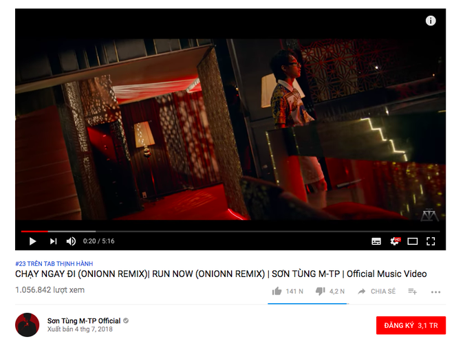 Sau nửa ngày, MV Chạy ngay đi phiên bản mới cán mốc 1 triệu view - Ảnh 2.