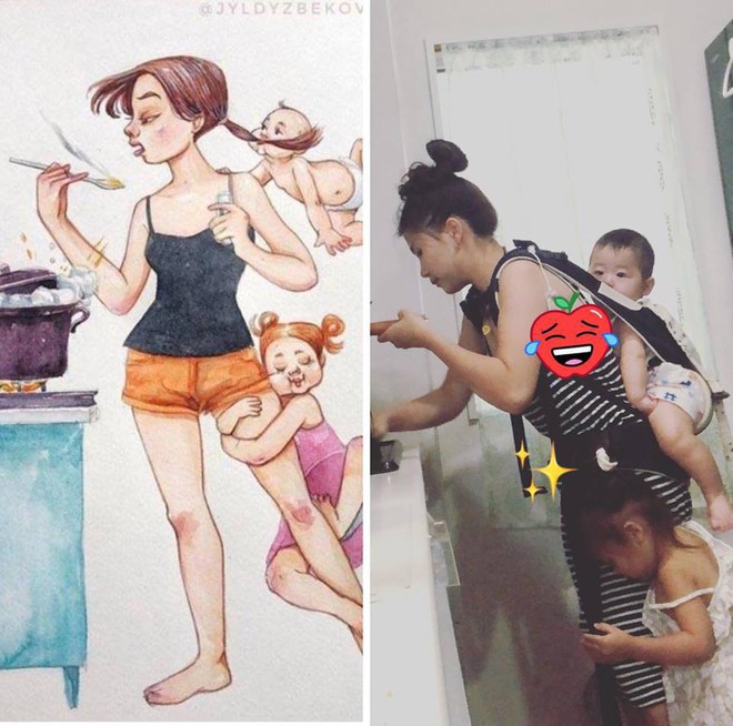 B&agrave; mẹ 2 con Ph&uacute; Thọ nổi tiếng nhờ bộ tranh h&ocirc;n nh&acirc;n &ldquo;trần trụi&rdquo;: Nể phục c&aacute;c mẹ kiếm ra tiền, chỉ mong chồng th&ocirc;ng cảm hơn - Ảnh 2.