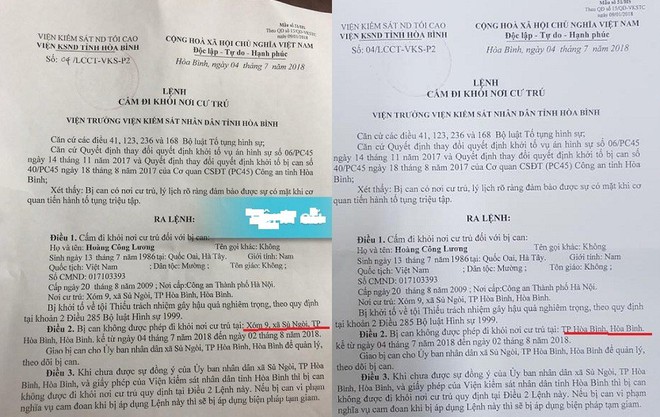 Vì sao bác sĩ Hoàng Công Lương có hai lệnh cấm đi khỏi nơi cư trú? - Ảnh 1.