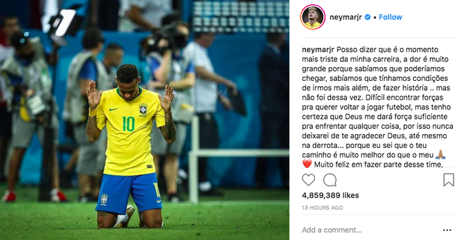 Neymar phá vỡ im lặng sau thất bại ở World Cup 2018: Nỗi đau quá lớn - Ảnh 1.