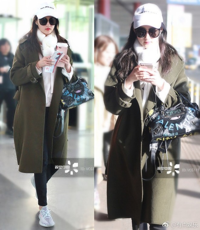 Bạn gái Luhan chị chê vì bộ cánh giống bà già đi chợ khi xuất hiện tại sân bay - Ảnh 6.