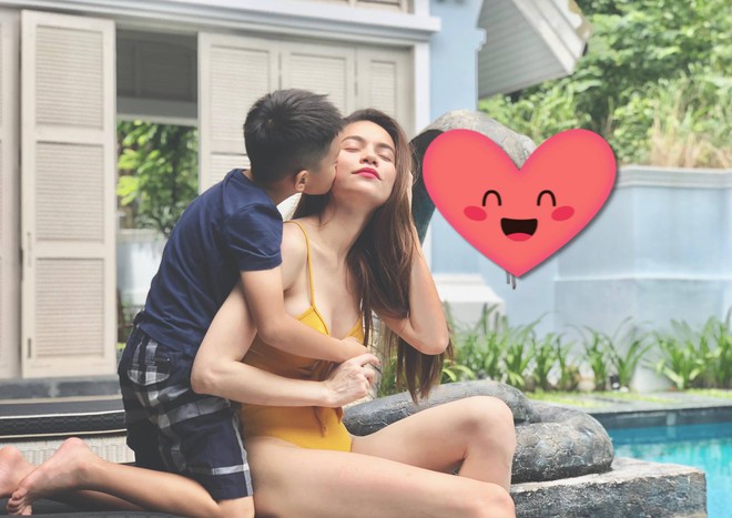 Tr&ograve;n 8 tuổi với chiều cao vượt trội, Subeo vẫn b&eacute; bỏng h&ocirc;n m&aacute; mẹ H&agrave; Hồ cực đ&aacute;ng y&ecirc;u - Ảnh 1.