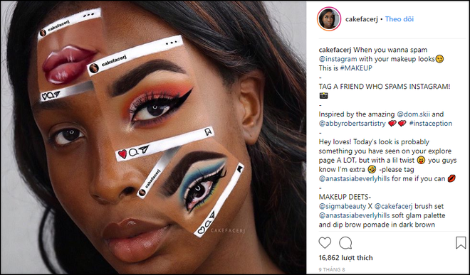 Cộng đồng Instagram rầm rộ phong trào vạch trần sự thật sống ảo bằng cách... vẽ cả ứng dụng lên mặt - Ảnh 3.